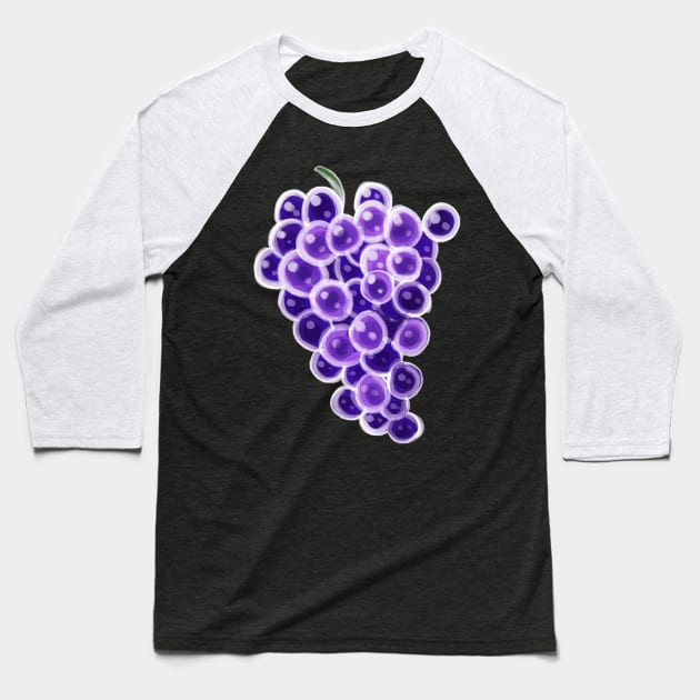 Grapes Baseball T-Shirt by saradaboru